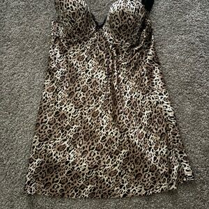 Victoria's Secret Leopard Print Chemise